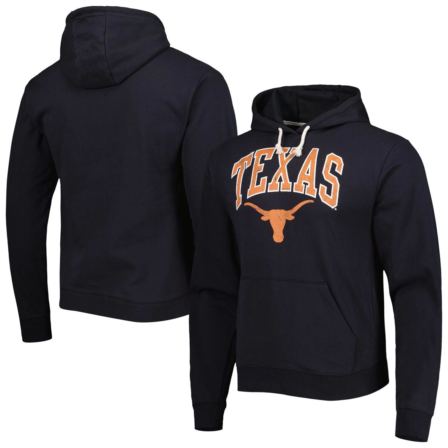 

Мужская лига студенческая одежда, черный пуловер с капюшоном Texas Longhorns Arch Essential