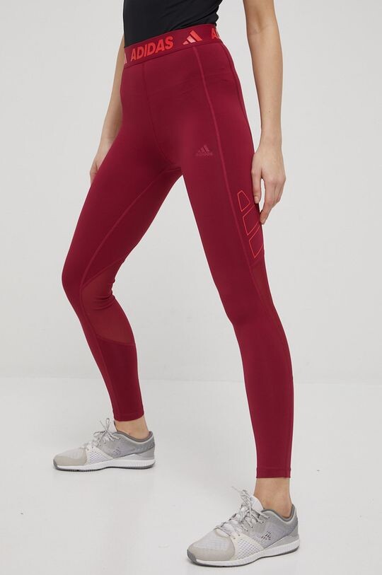 

Леггинсы для тренировок Tech Fit 3 Bar HD1986 adidas, бордовый