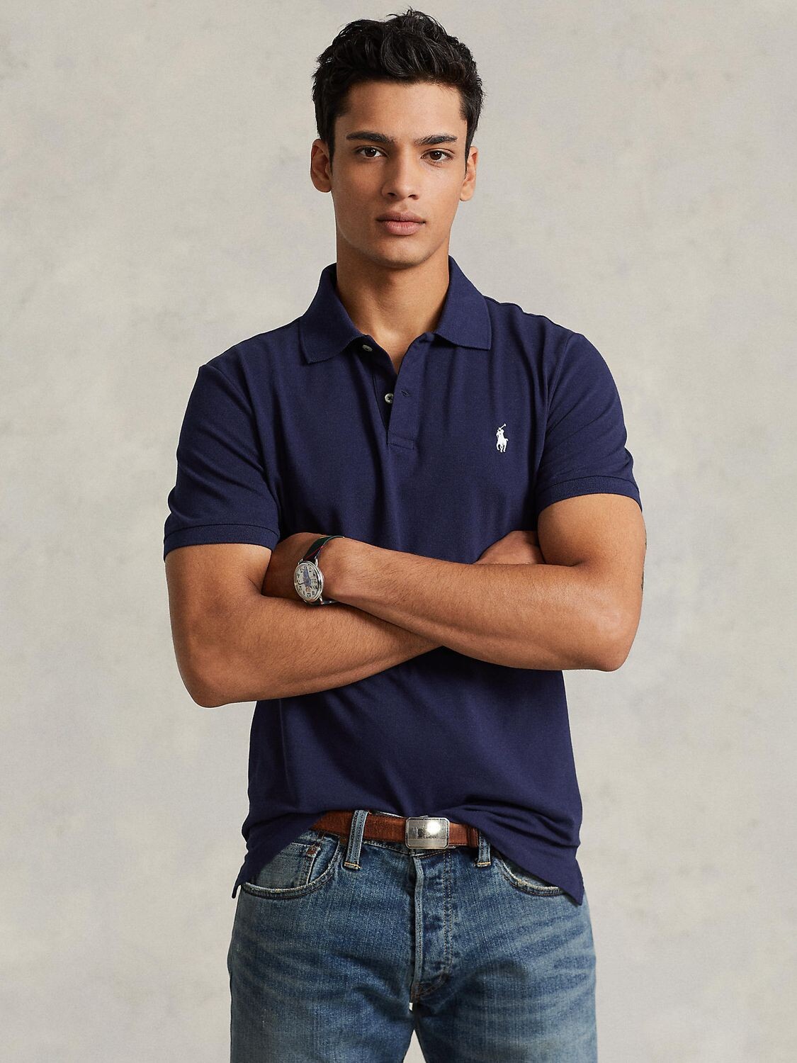 

Рубашка-поло Polo Golf by Ralph Lauren, темно-синий французский цвет