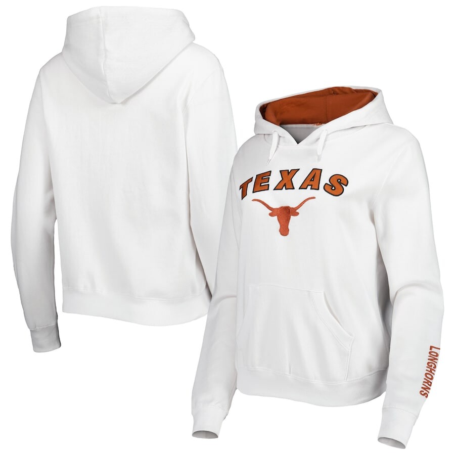 

Пуловер с капюшоном Colosseum Texas Longhorns, белый