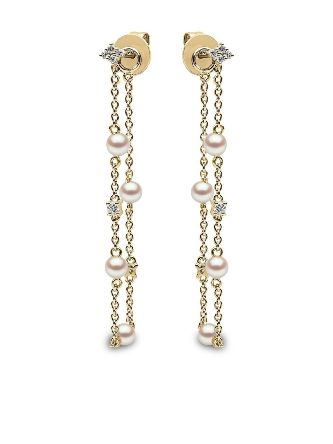 

Серьги Trend из желтого золота с жемчугом и бриллиантами Yoko London, золотой