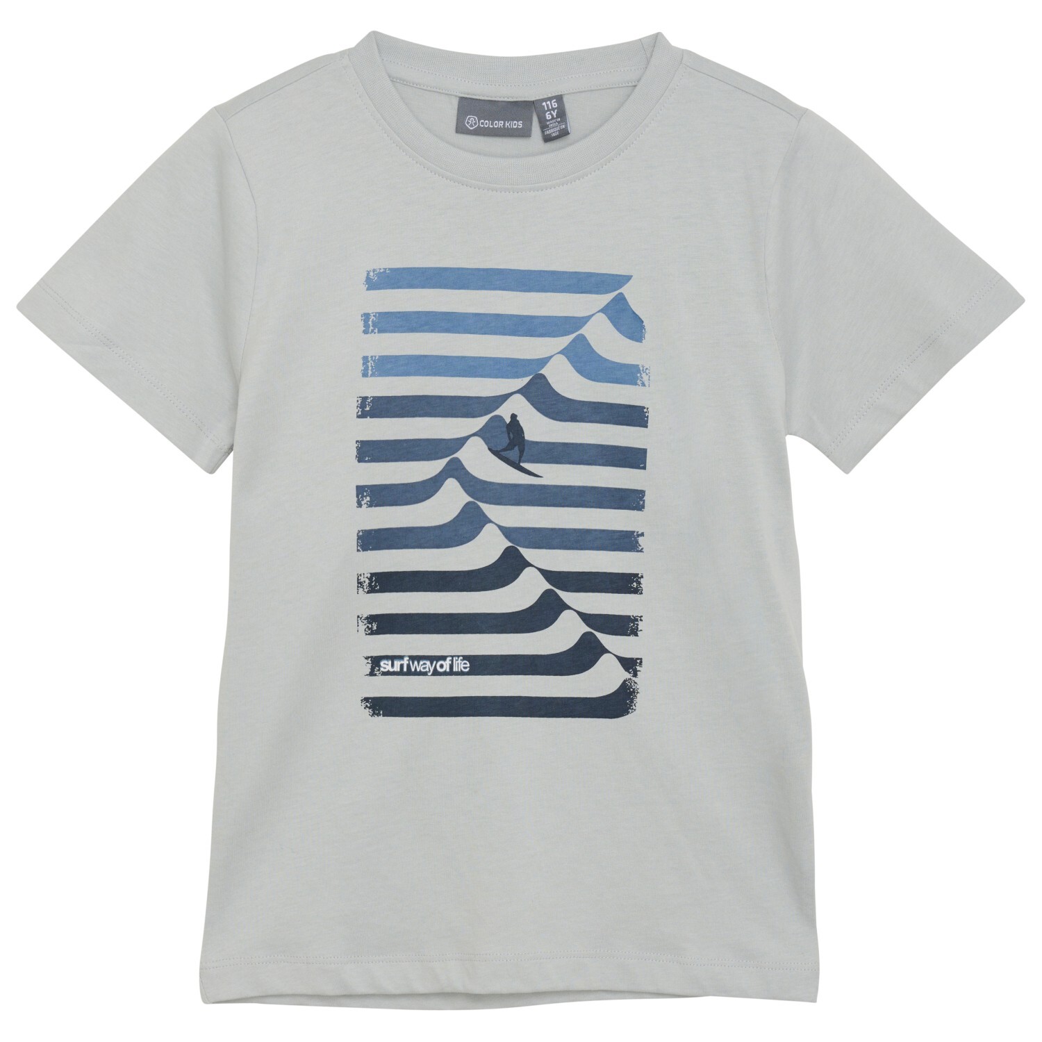 

Футболка Color Kids Kid's with Print Junior Style, цвет High Rise, Серый