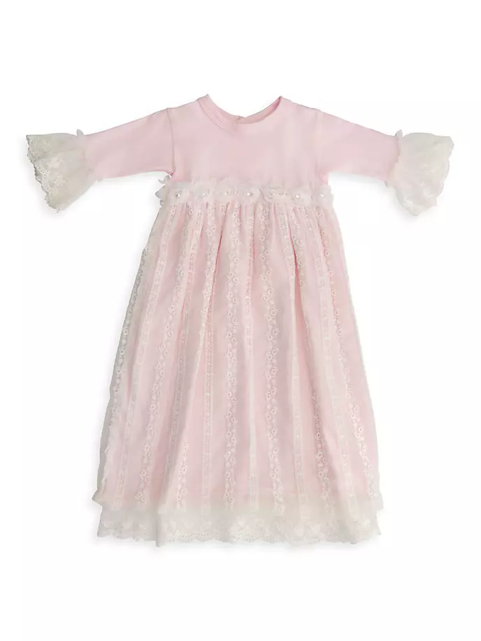 драгоценное румяное платье для малышки haute baby розовый Драгоценное румяное платье для малышки Haute Baby, розовый