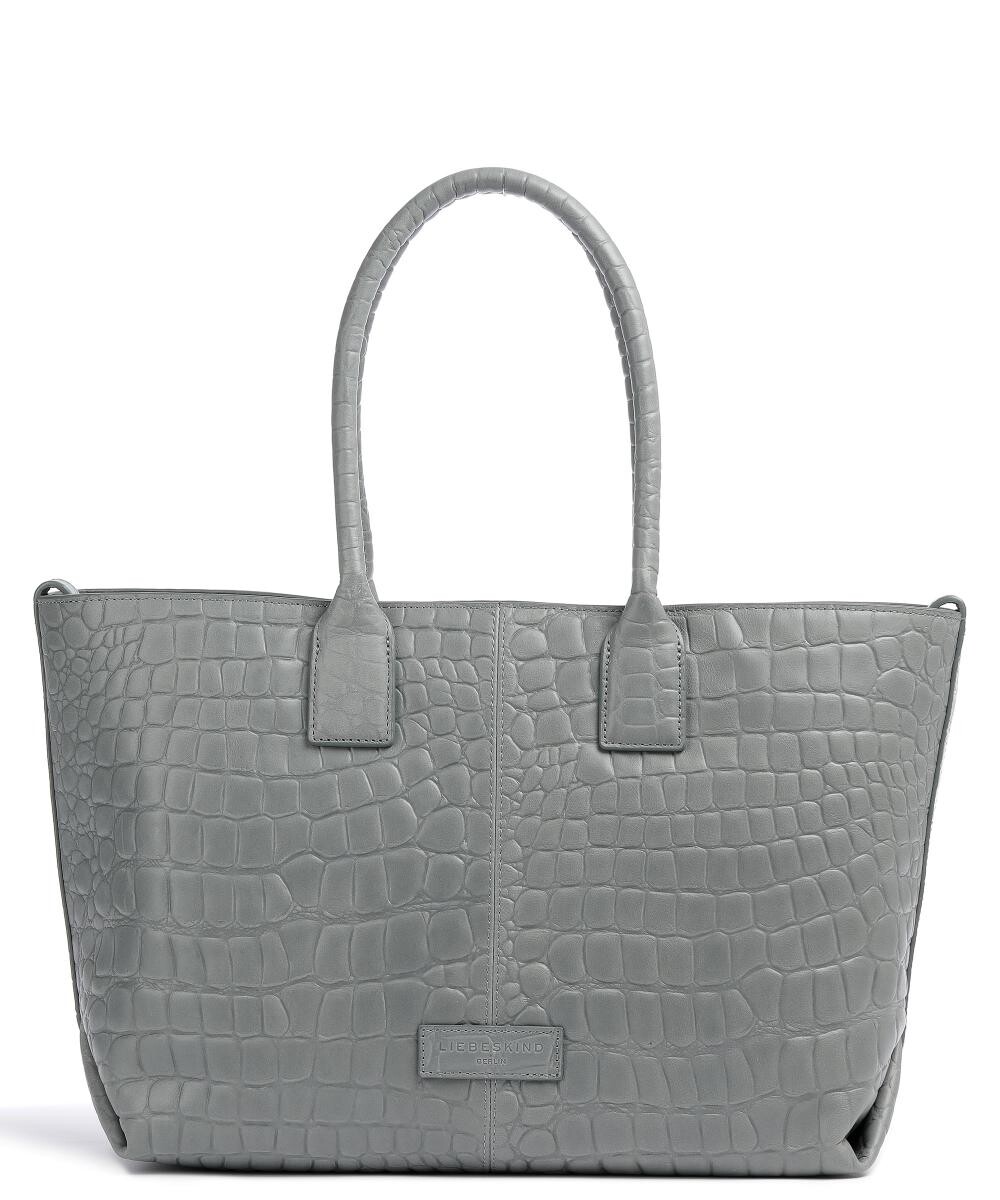 

Шоппер из тисненой кожи Croco Chelsea M Liebeskind, синий