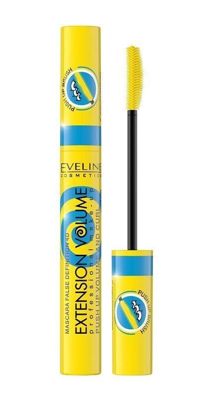 Eveline Extention Volume Push Up Тушь для ресниц, 10 ml