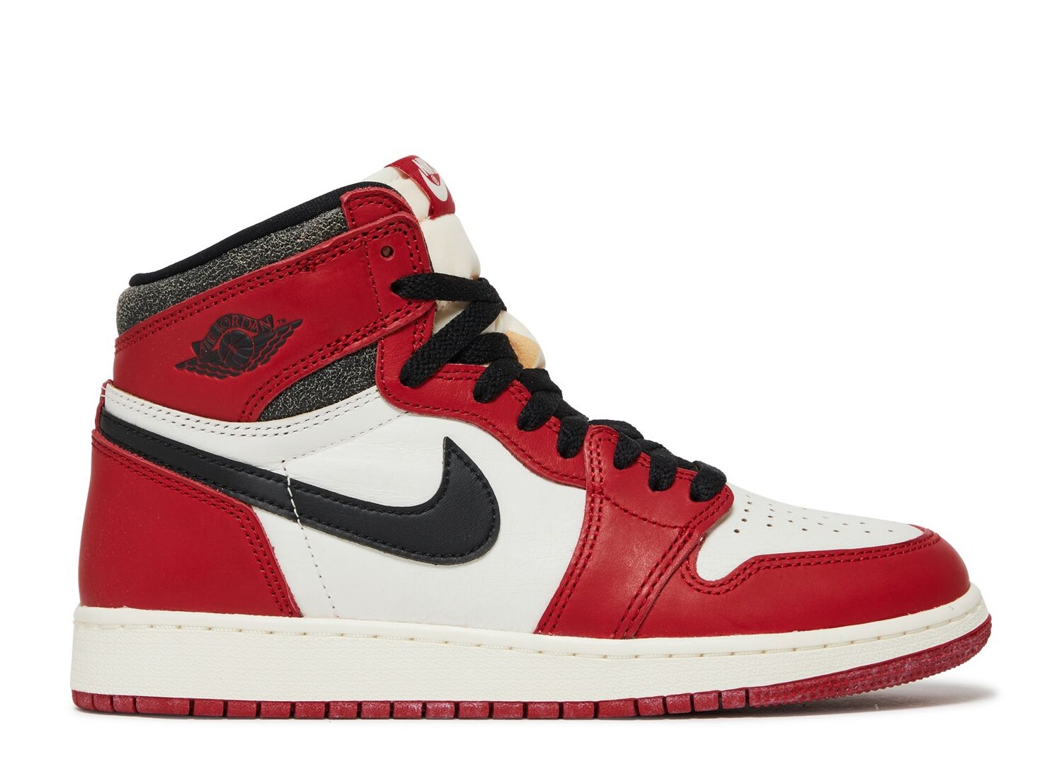 

Кроссовки Air Jordan Air Jordan 1 Retro High Og Gs 'Chicago Lost & Found', красный