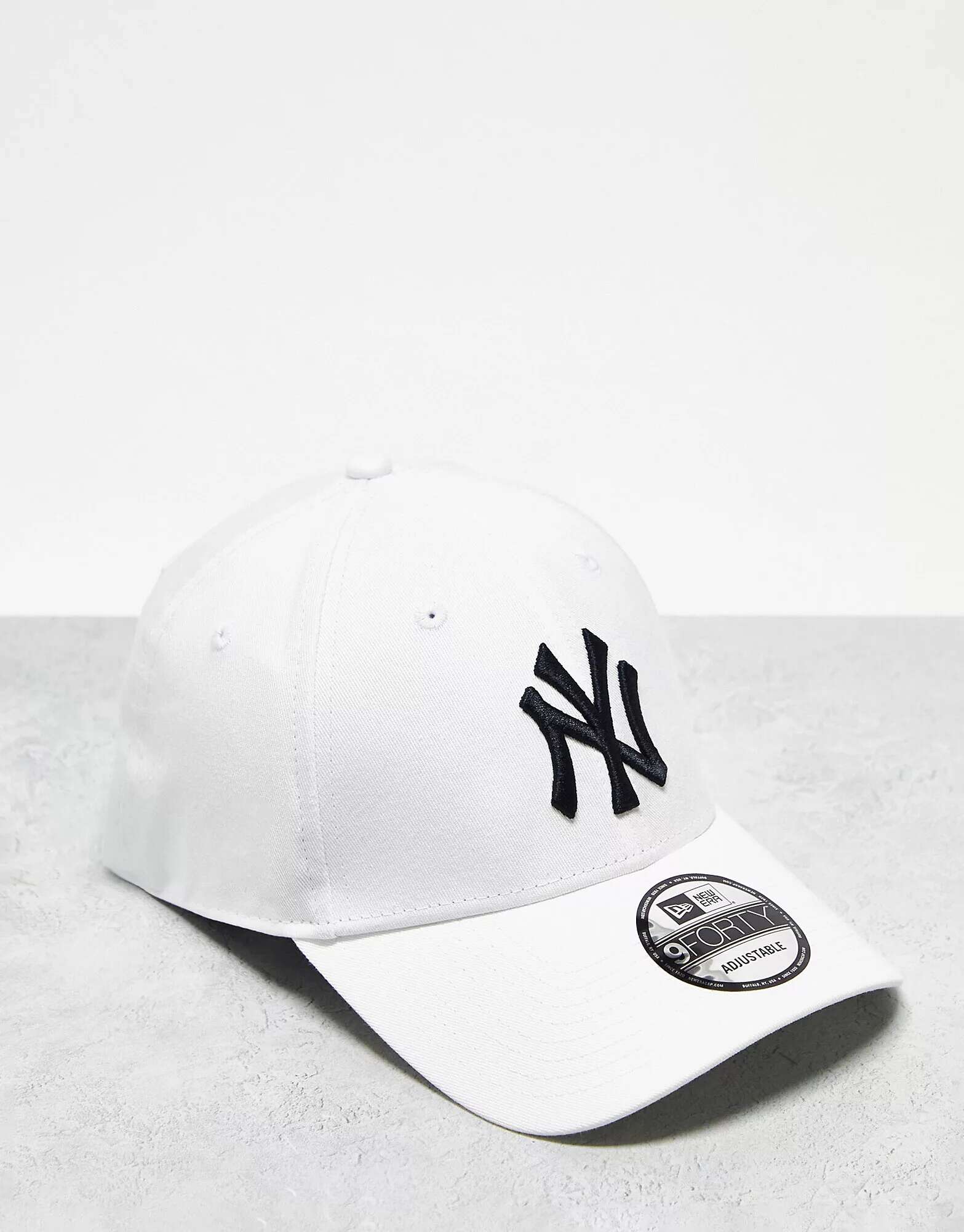 Кепка унисекс New Era 9Forty White NY шапка нью йорк янкиз