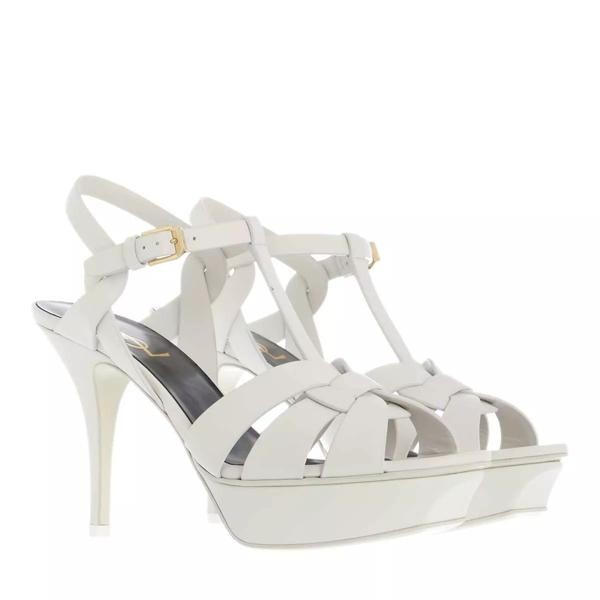 

Туфли tribute sandals creme Saint Laurent, белый