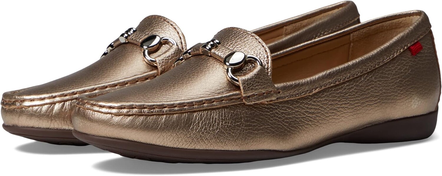 

Лоферы Deborah Loop Marc Joseph New York, цвет Champagne Metallic Grainy