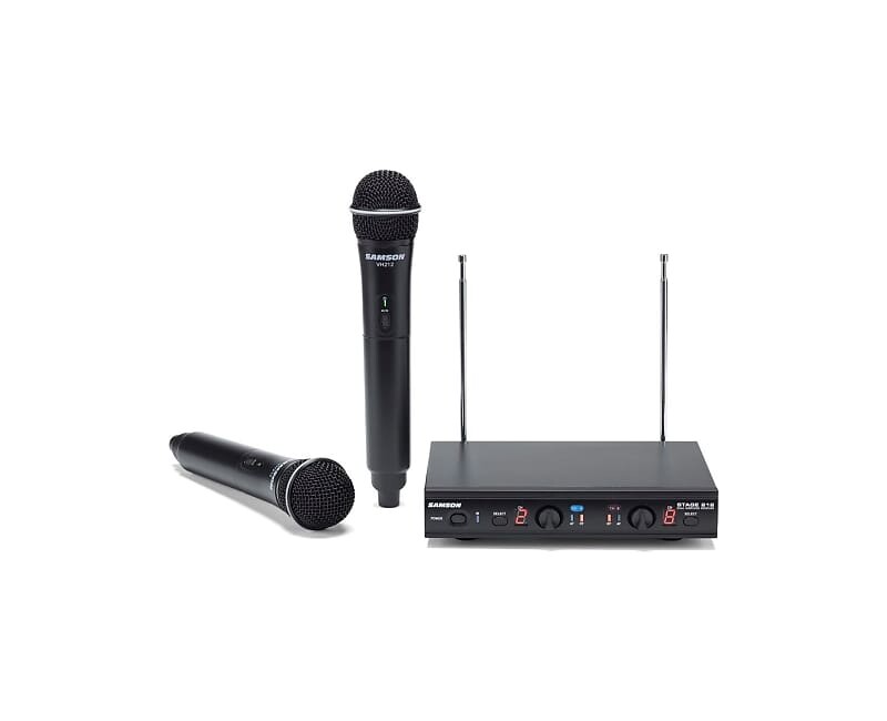 

Микрофон Samson SWS212HH-E Stage 212 Dual Frequncy Wireless Handheld Microphone System - E Band (173-198 MHz)