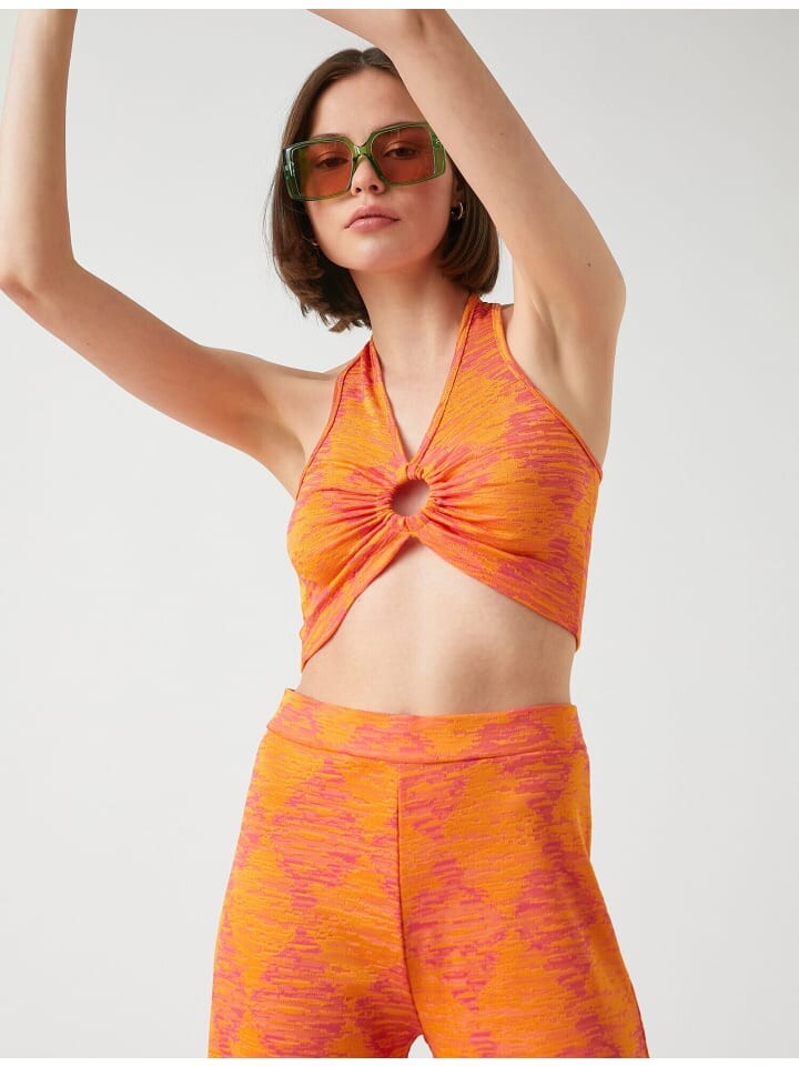 

Топ KOTON Tank, цвет orange gemustert