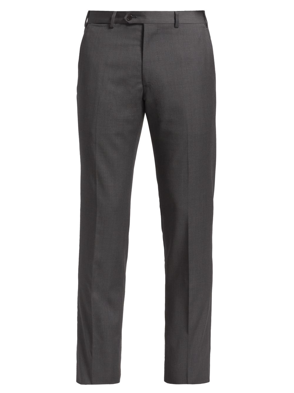 Узкие брюки из натуральной шерсти Emporio Armani, серый