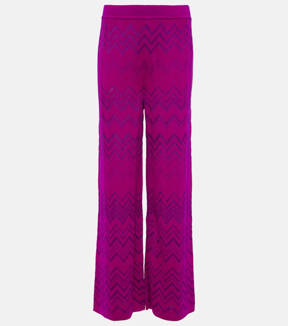 

Брюки с зигзагом из смесовой шерсти MISSONI, фиолетовый