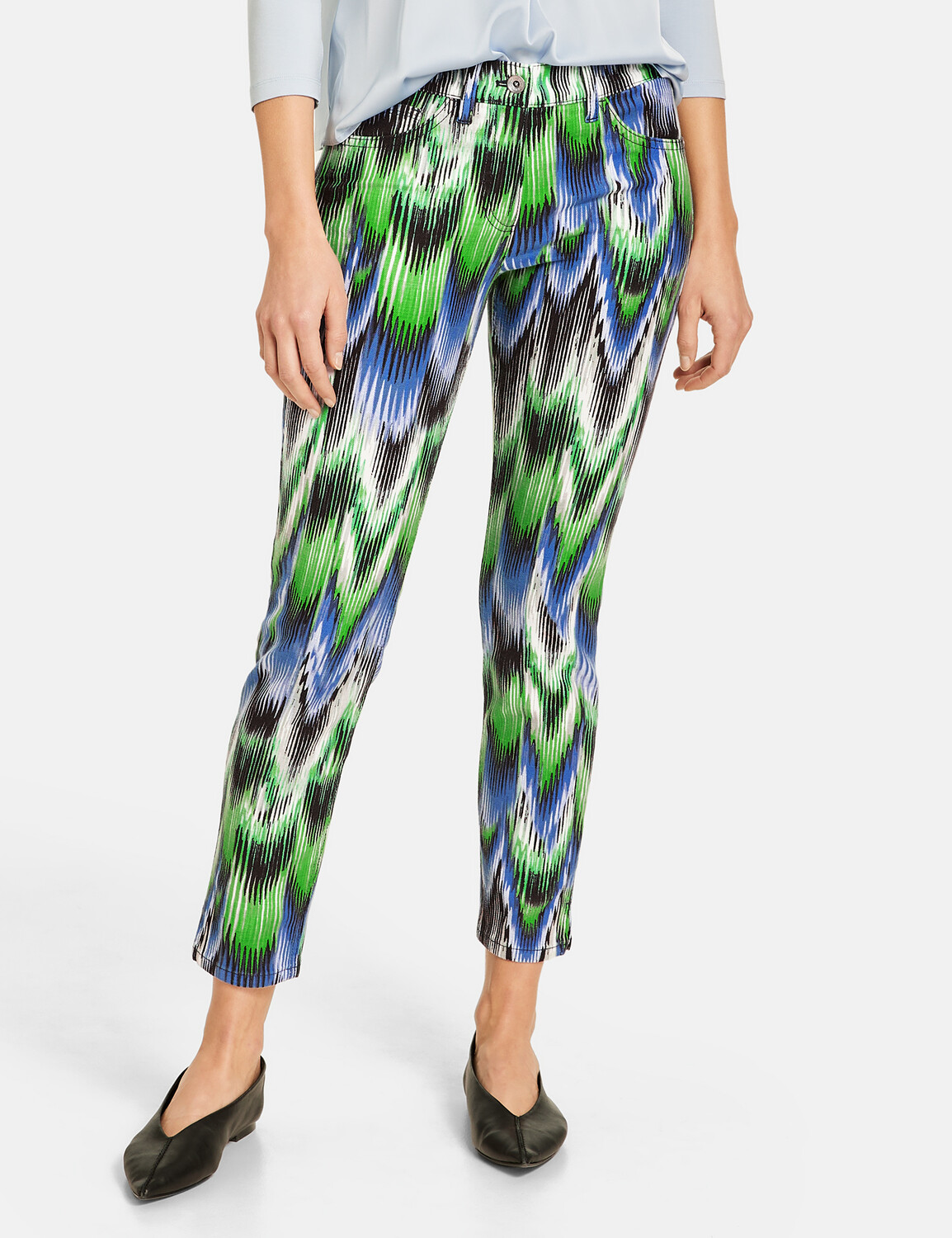 

Брюки Gerry Weber Hose Freizeit verkürzt, синий