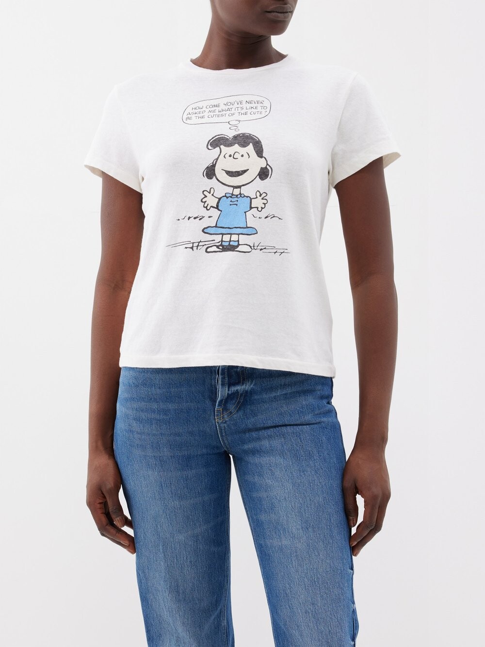 

Футболка с принтом peanuts lucy Re/Done, белый