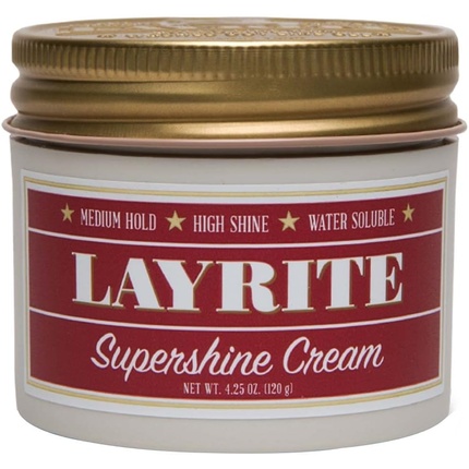 Крем Supershine 120 г водорастворимый средней фиксации с сильным блеском, Layrite