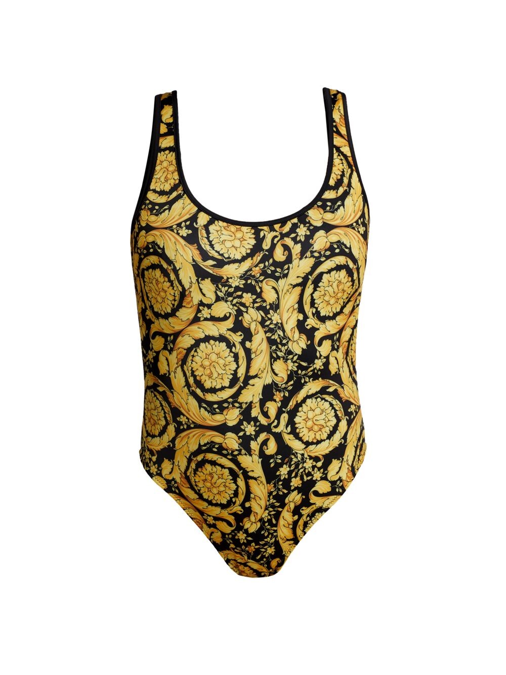 

Слитный купальник с принтом Barocco Versace, золотой, Желтый