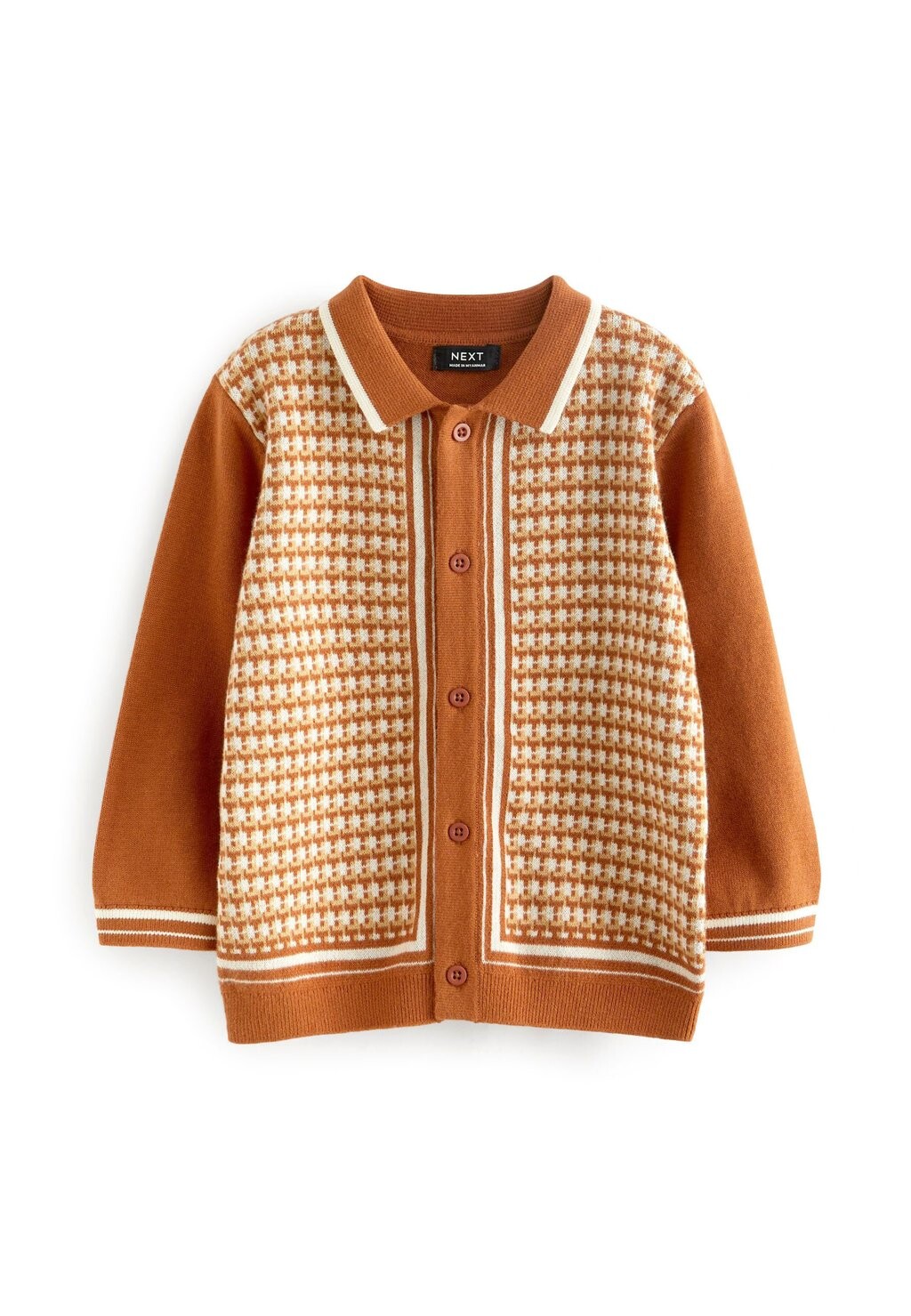 

Кардиган PATTERNED Next, цвет rust brown geometric