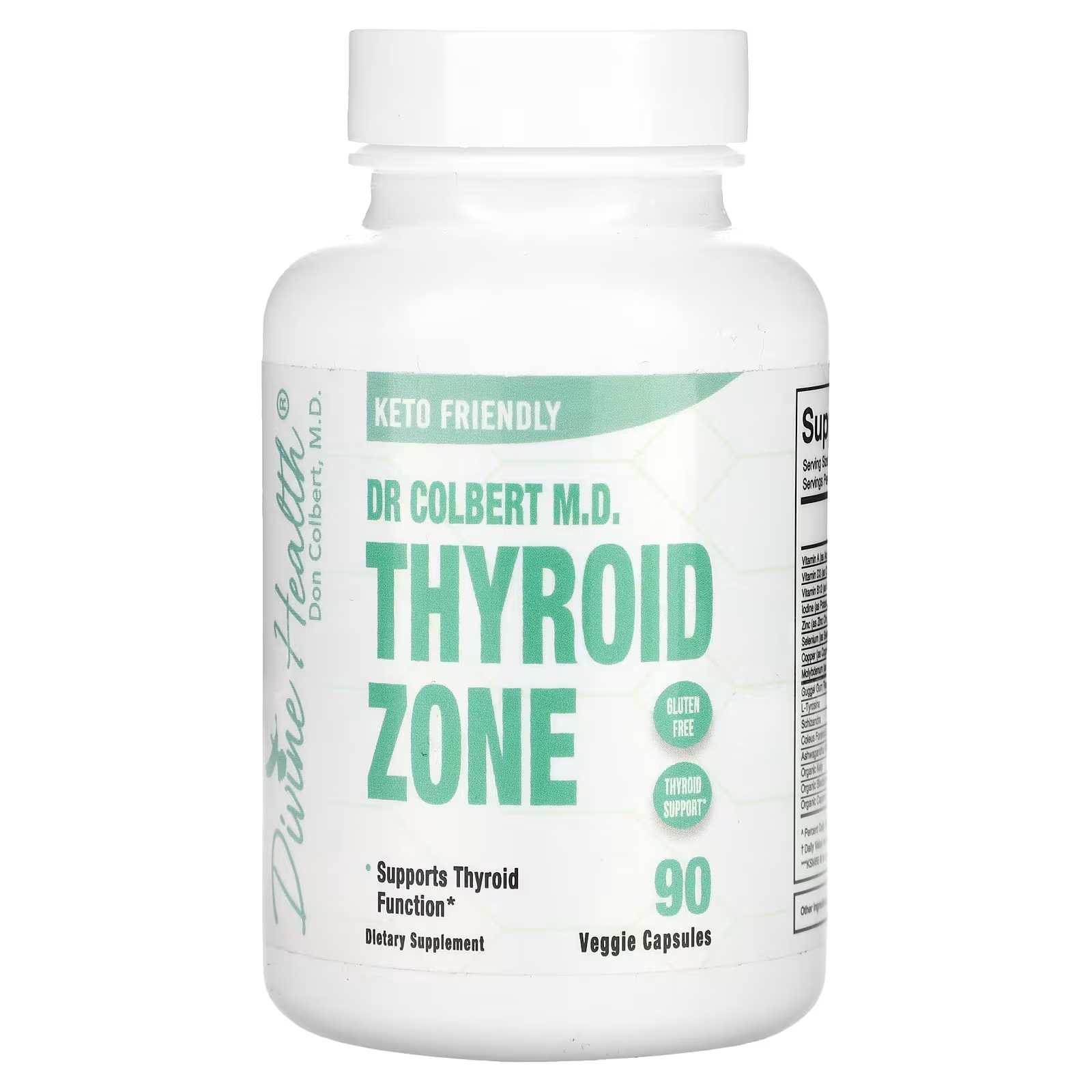 Пищевая добавка Divine Health Dr Colbert MD Thyroid Zone, 90 капсул
