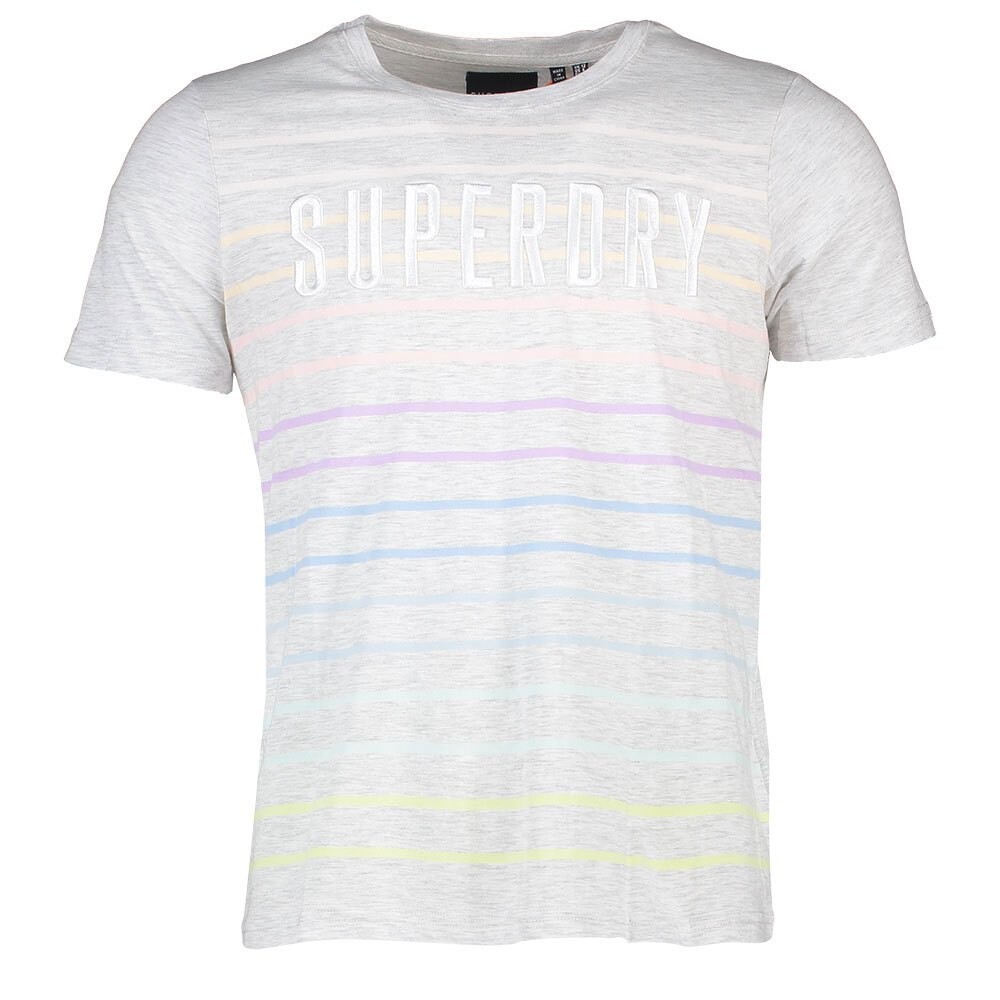 

Футболка Superdry Rainbow Stripe, серый
