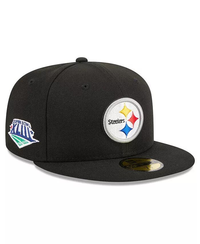 

Мужская черная приталенная шляпа Pittsburgh Steelers с основной нашивкой 59FIFTY New Era, черный