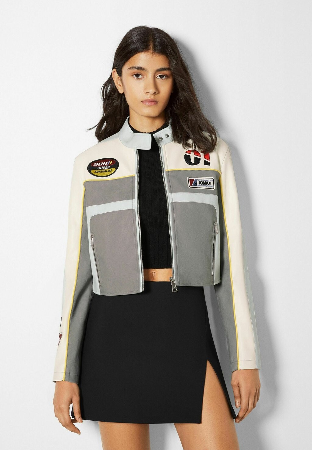 

Куртка из искусственной кожи Bershka