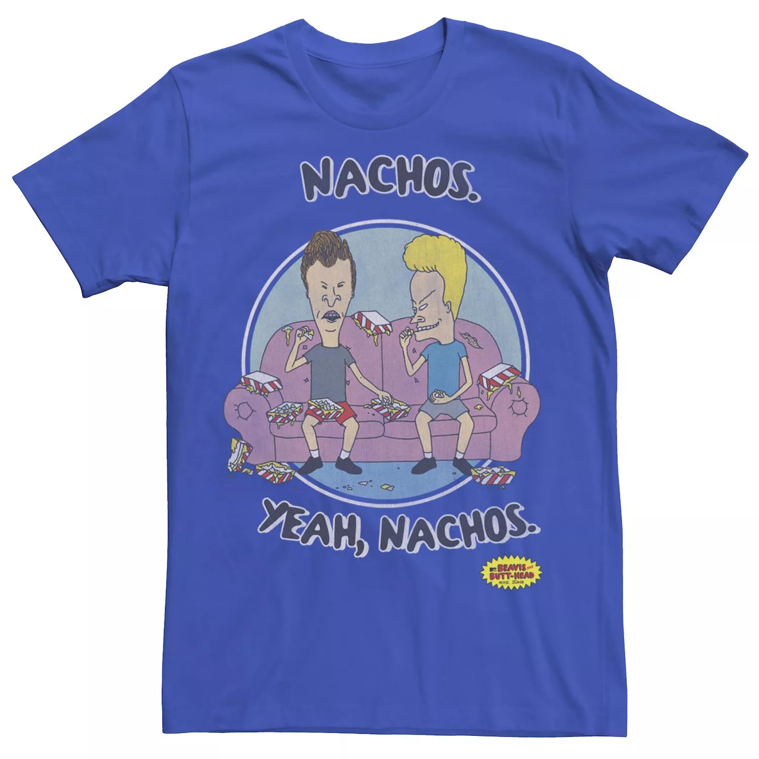 

Мужская футболка Beavis And Butt-Head Nachos Yeah Nachos с портретом Licensed Character