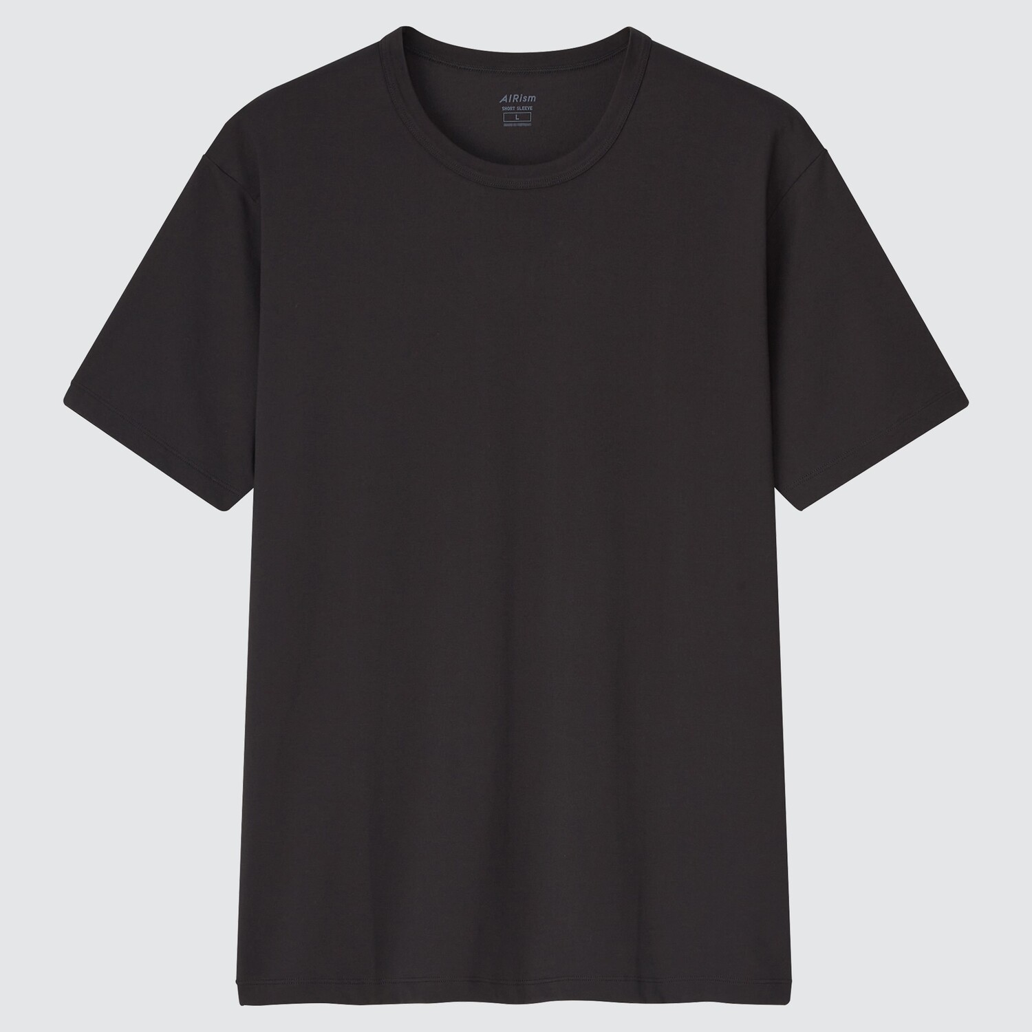 

Футболка хлопковая Uniqlo AIRism с коротким рукавом, черный