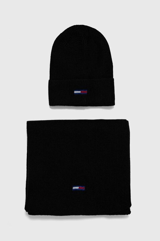 

Шапка и шарф Tommy Jeans, черный