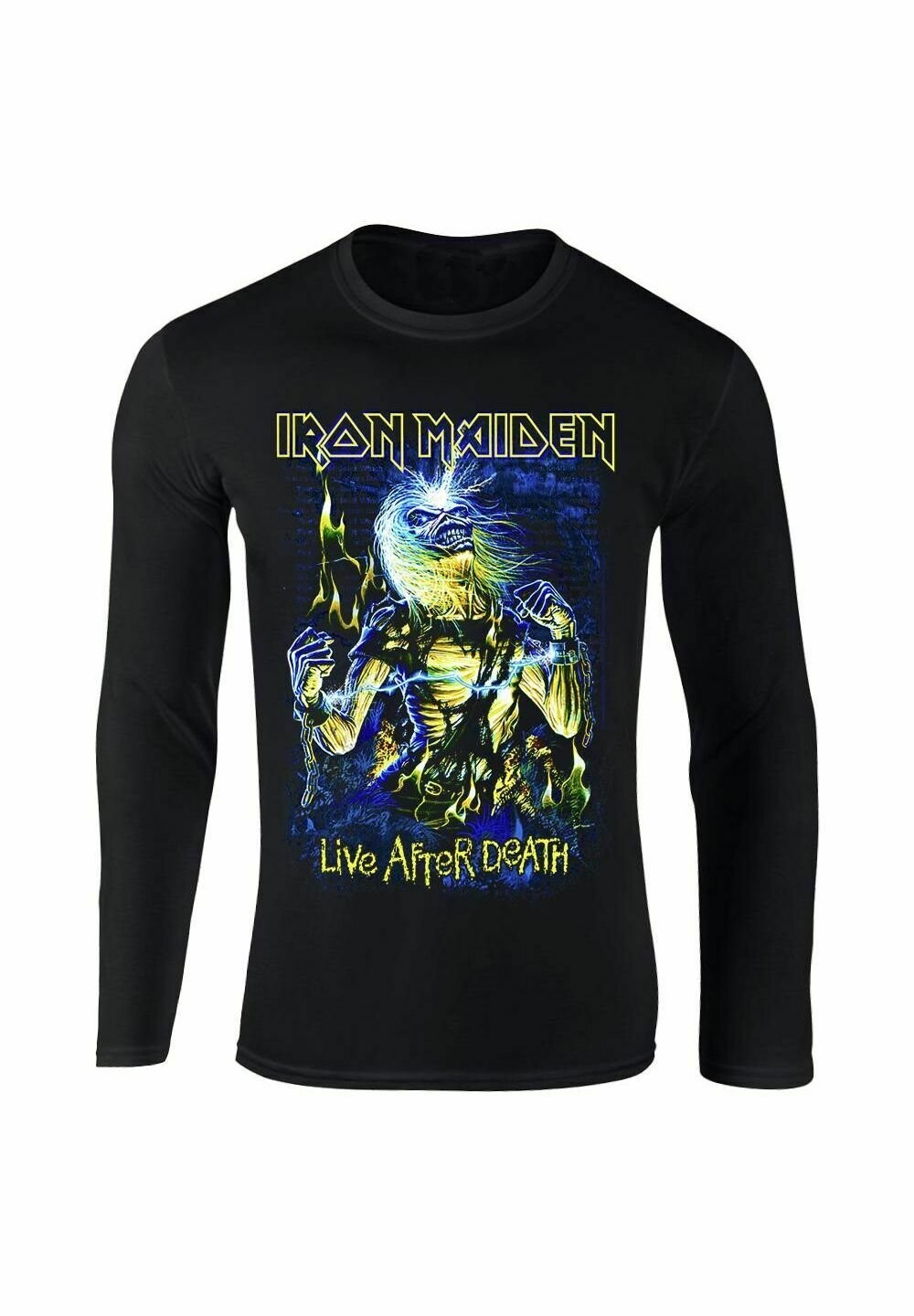 Футболка с длинным рукавом Iron Maiden Live After Death rockshirts, черный iron maiden live after death 2 dvd