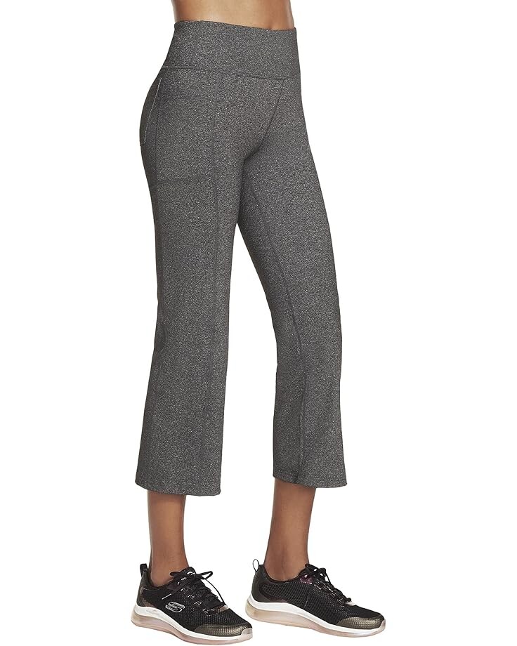 Брюки SKECHERS GO WALK High Waisted Crop Pants, серый брюки skechers go walk high waisted leggings цвет quicksilver