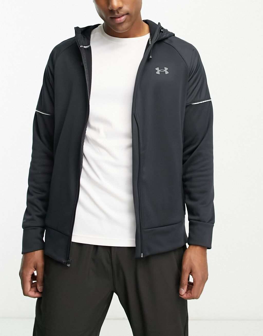 

Черная зимняя толстовка с молнией и полной молнией Under Armour Training Storm