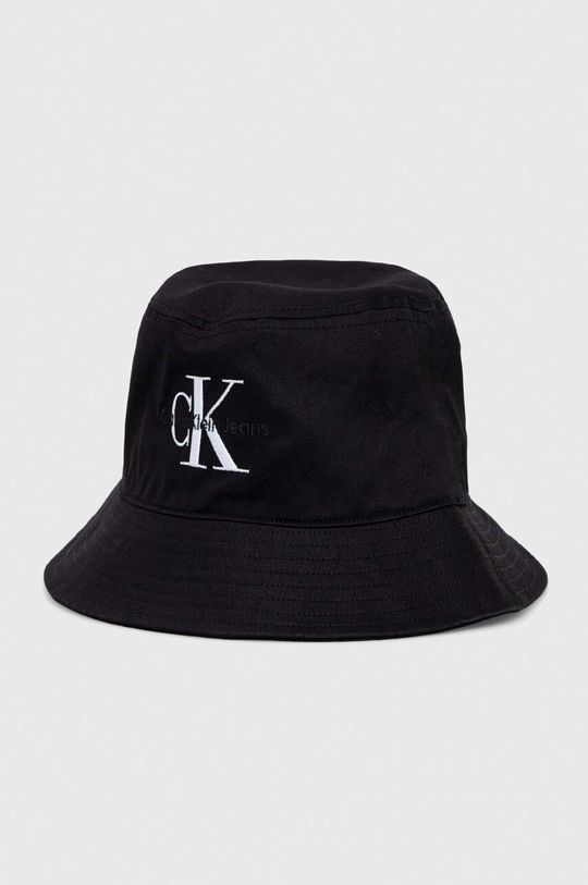 Хлопчатобумажная шапка Calvin Klein Jeans, черный фото