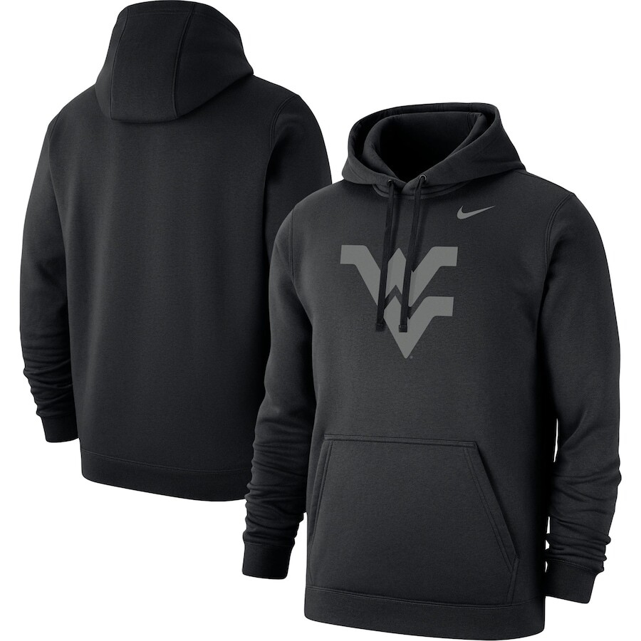 

Пуловер с капюшоном Nike West Virginia Mountaineers, черный