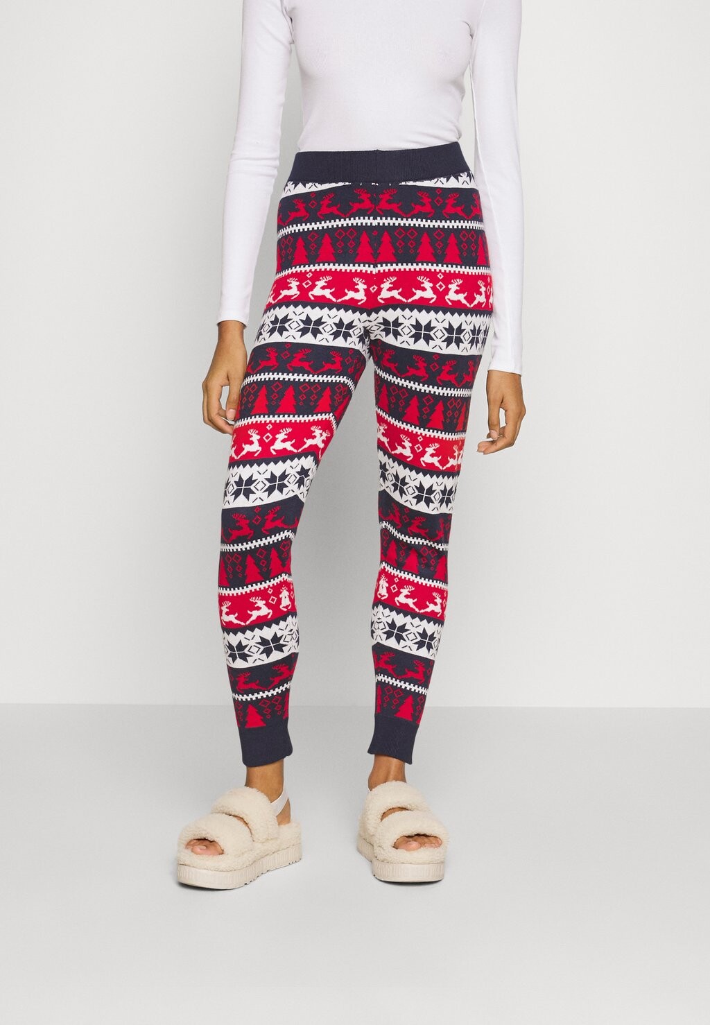 

Брюки ONLY Onlxmas Comfy Deer Pant, ночное небо / танцор облаков, Серый