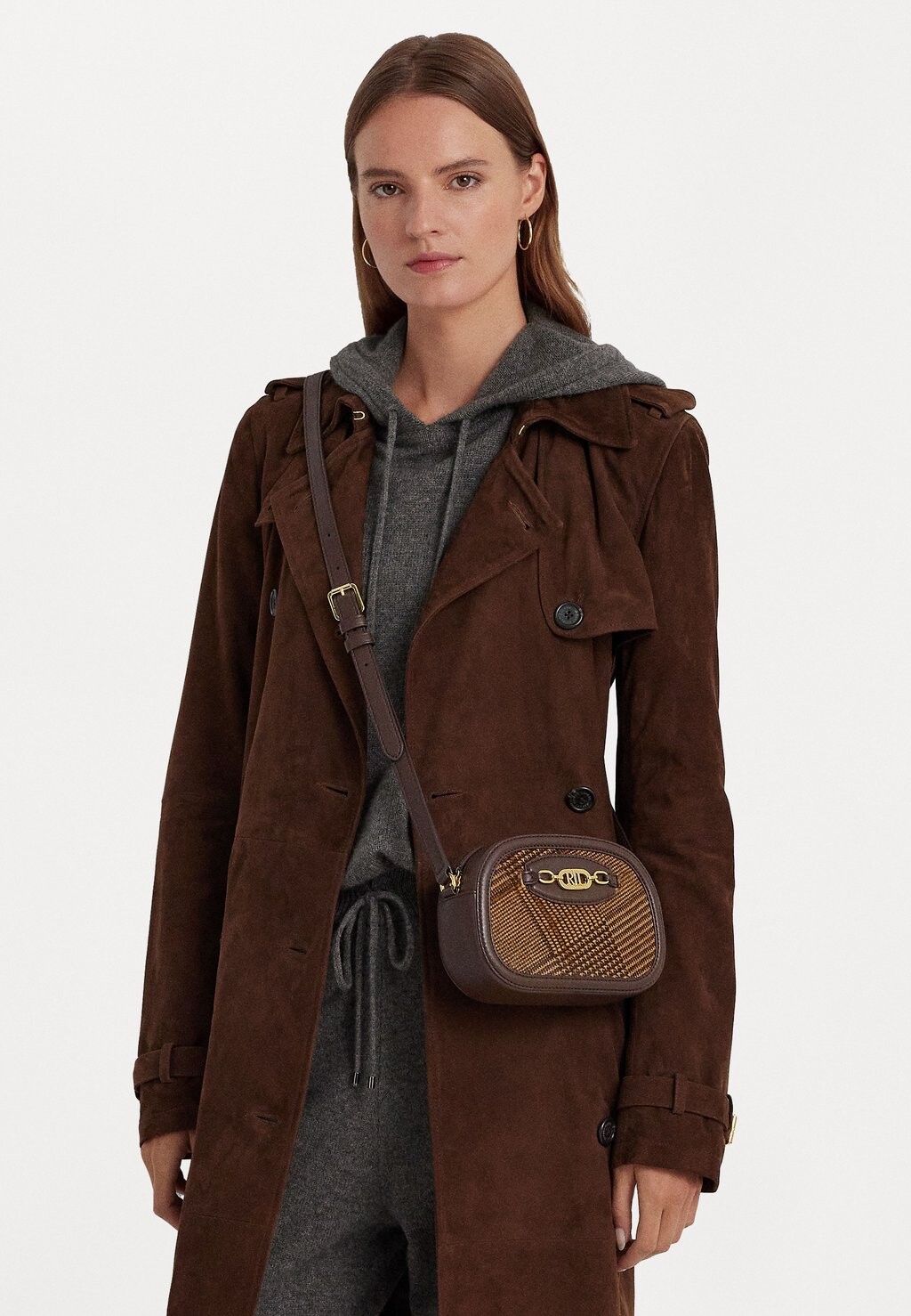 

Сумка Lauren Ralph Lauren JORDYNN CROSSBODY MEDIUM, цвет glenplaid/ chestnut brown