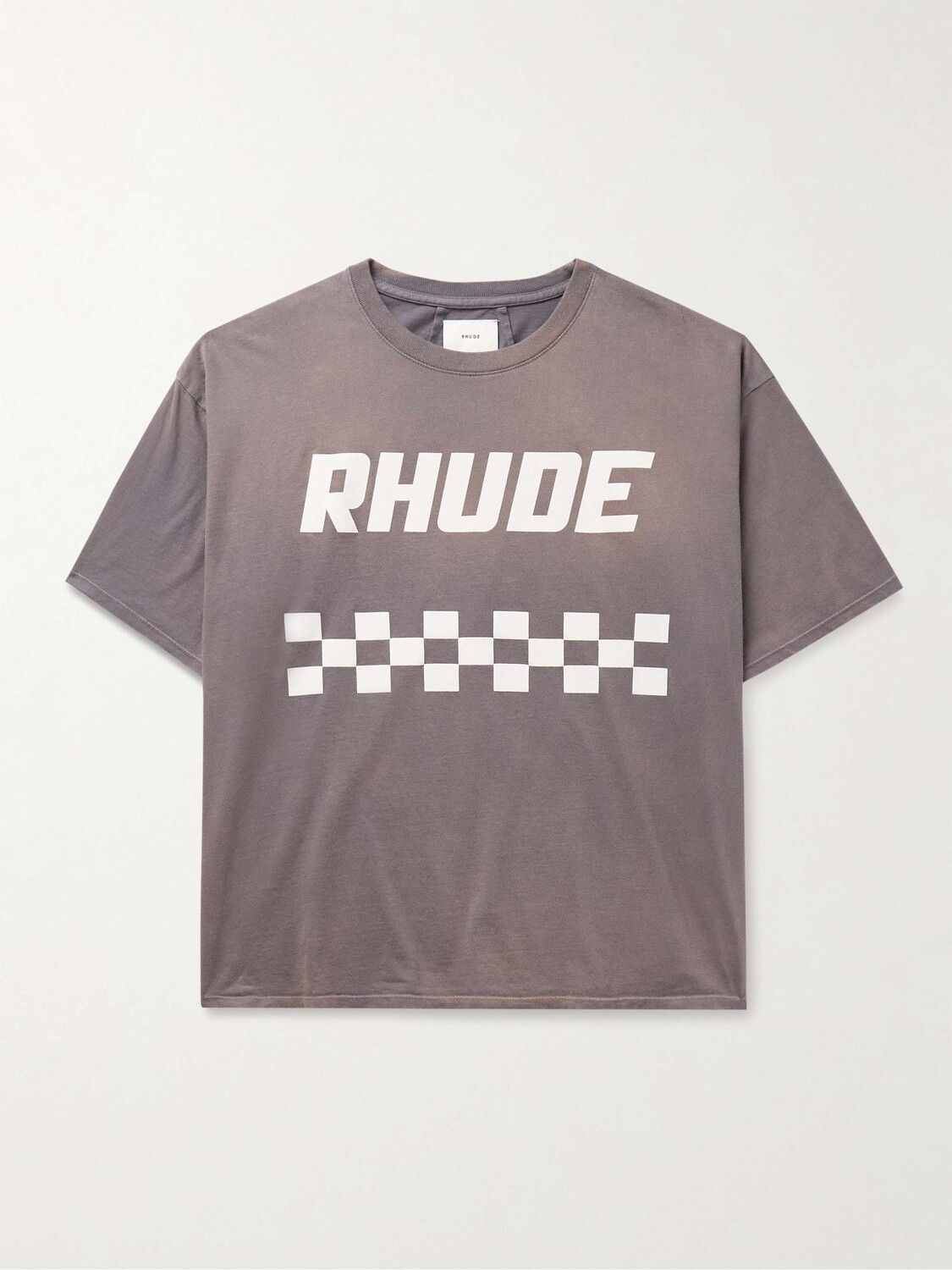 

Футболка Off Road из хлопкового джерси с логотипом RHUDE, серый
