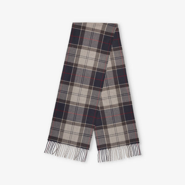 

Шарф в клетку Galingale Barbour, голубой