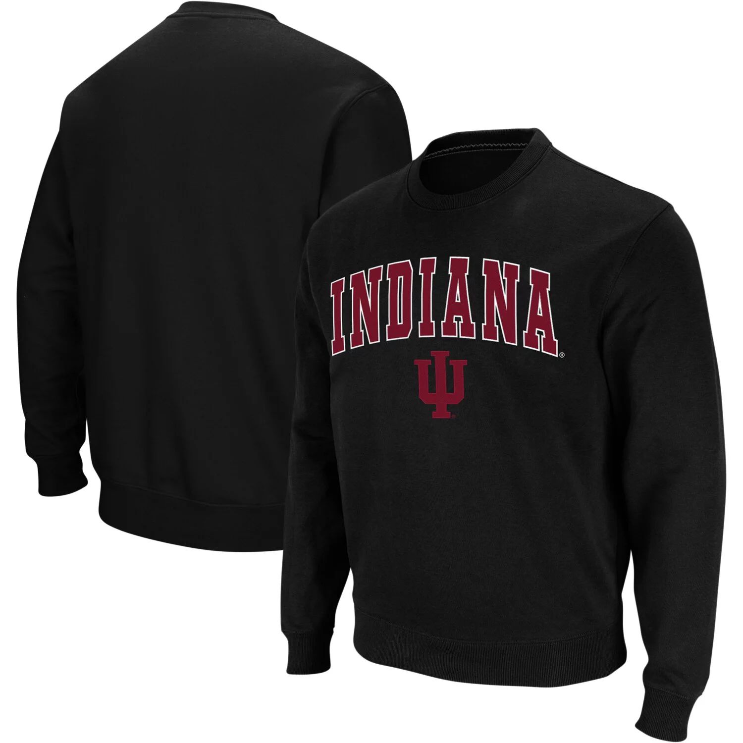 

Мужской черный свитшот с круглым вырезом с логотипом Indiana Hoosiers Colosseum