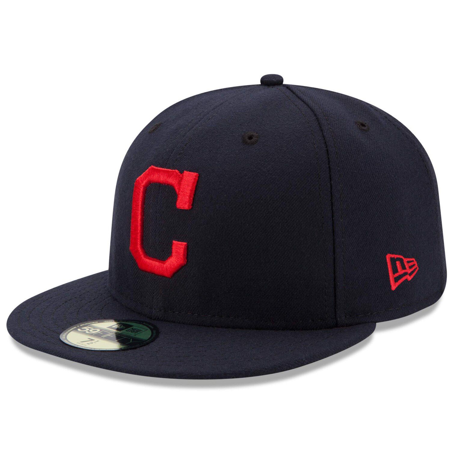 

Мужская шляпа New Era Navy Cleveland Indians Road Authentic Collection On Field 59FIFTY.