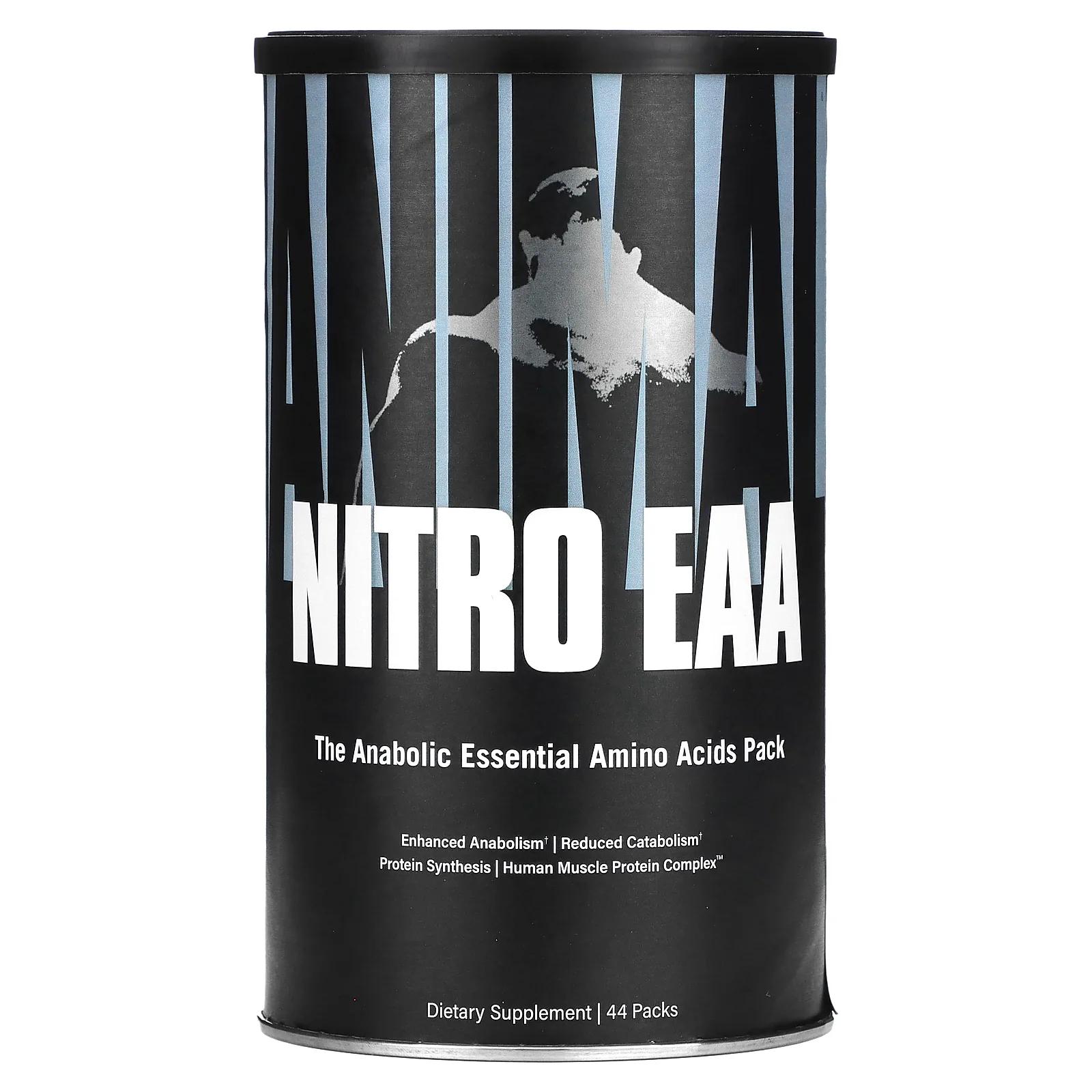 Universal Nutrition Animal Nitro базовый анаболический пакет незаменимых аминокислот 44 упаковок animal nitro eaa набор незаменимых анаболических аминокислот 44 упаковки