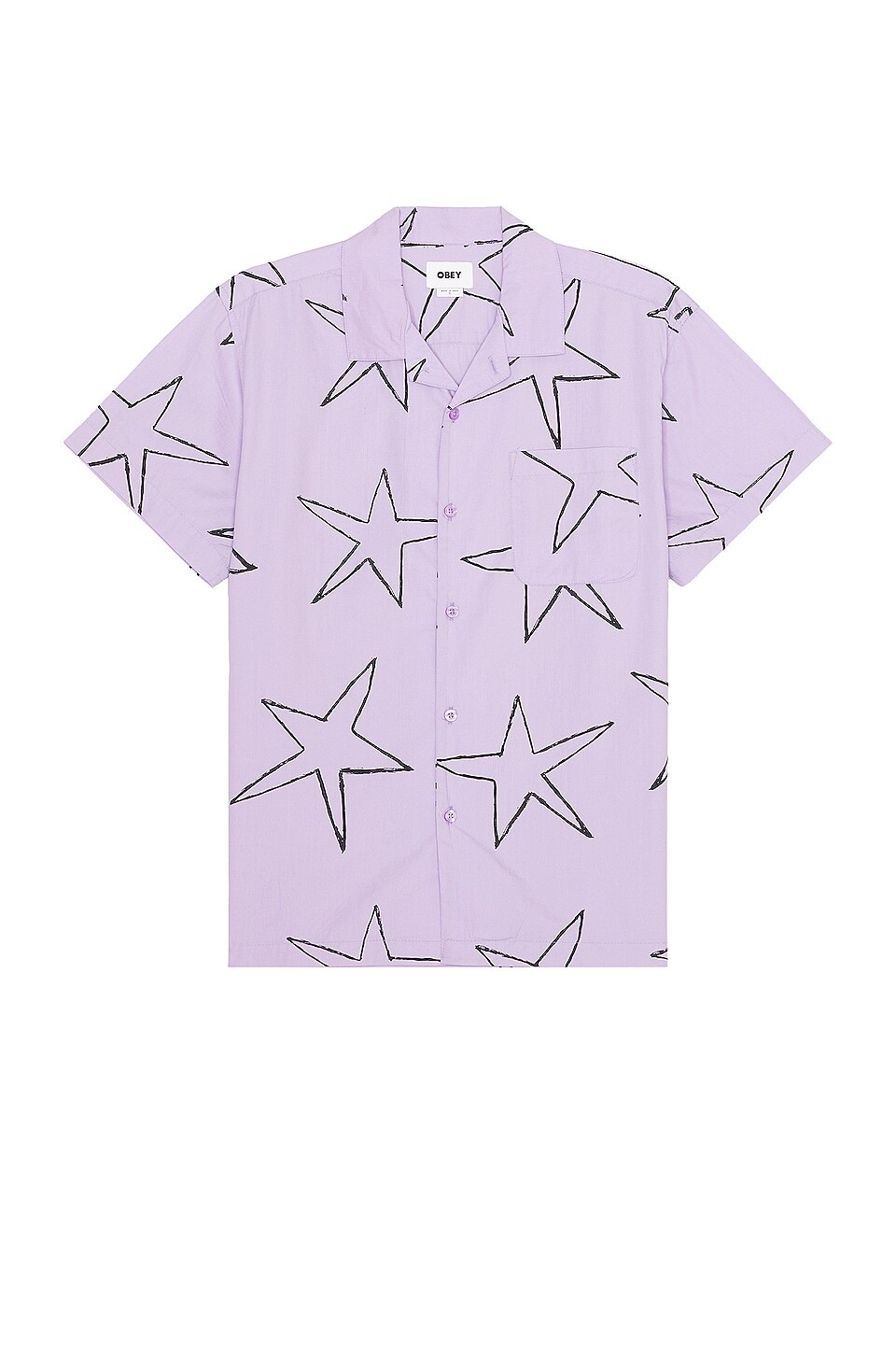 

Рубашка Obey Collie, цвет Digital Lavender Multi