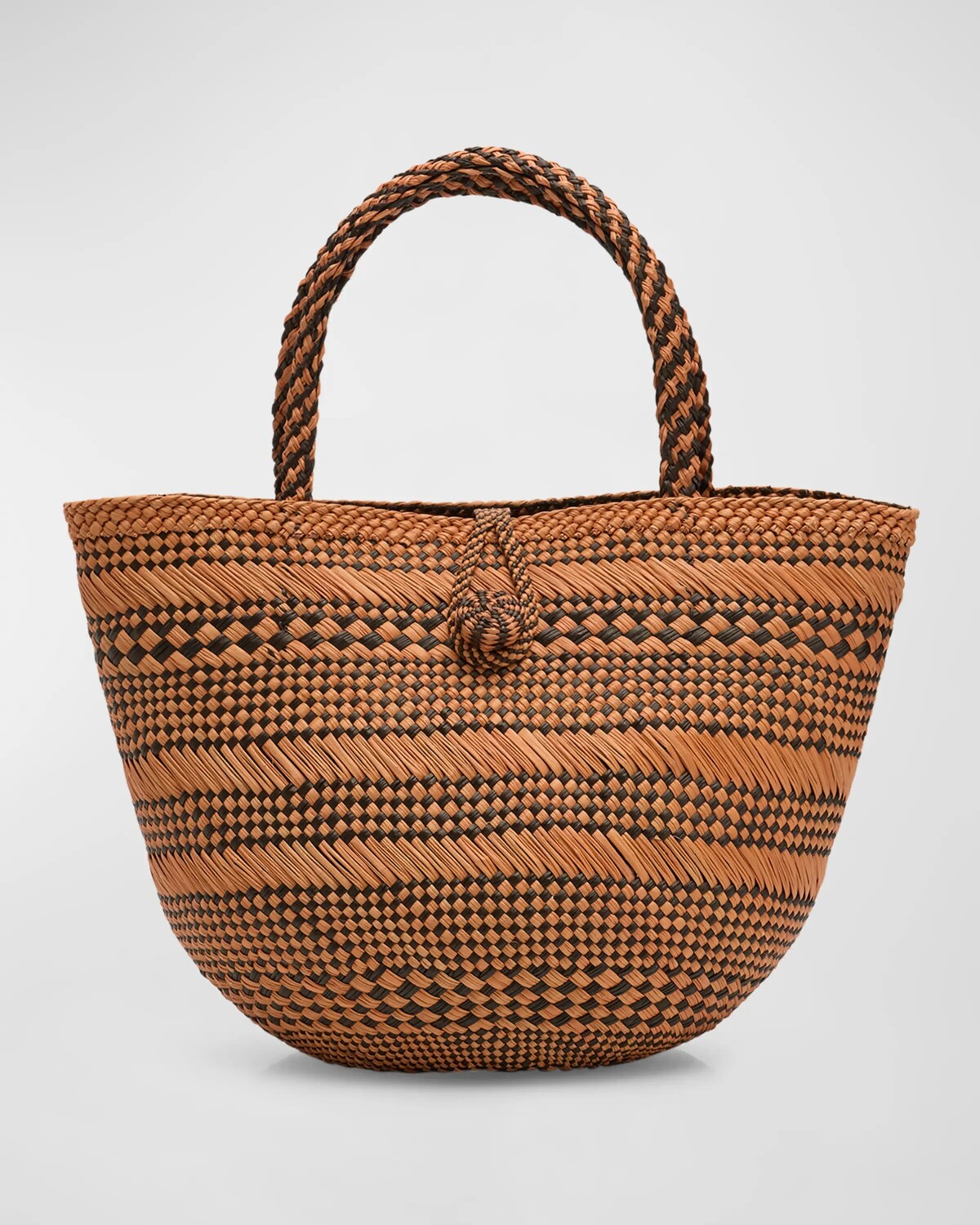 

Сумка-тоут Marta Small Basket Ulla Johnson, цвет Amber Brown Stripe