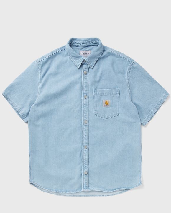 

Рубашка Carhartt Wip S/S Ody Shirt, цвет blue stone bleached