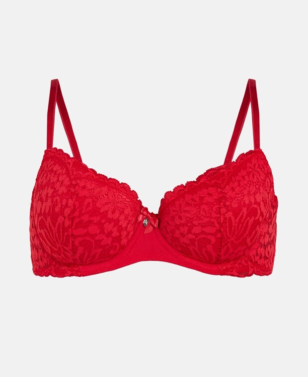 

Бюстгальтер на косточках, чашка BD Hunkemöller, красный