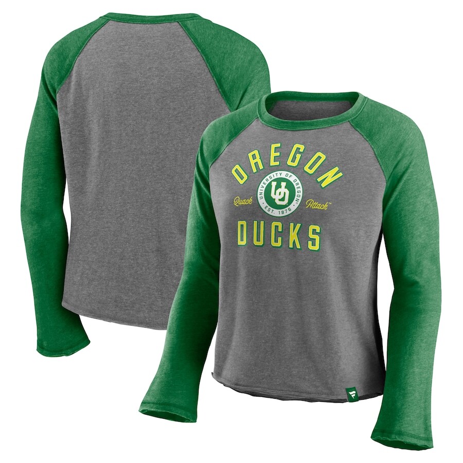 

Футболка с длинным рукавом Fanatics Branded Oregon Ducks, серый