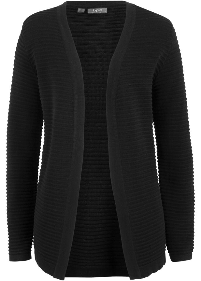 

Кардиган в рубчик Bpc Bonprix Collection, черный