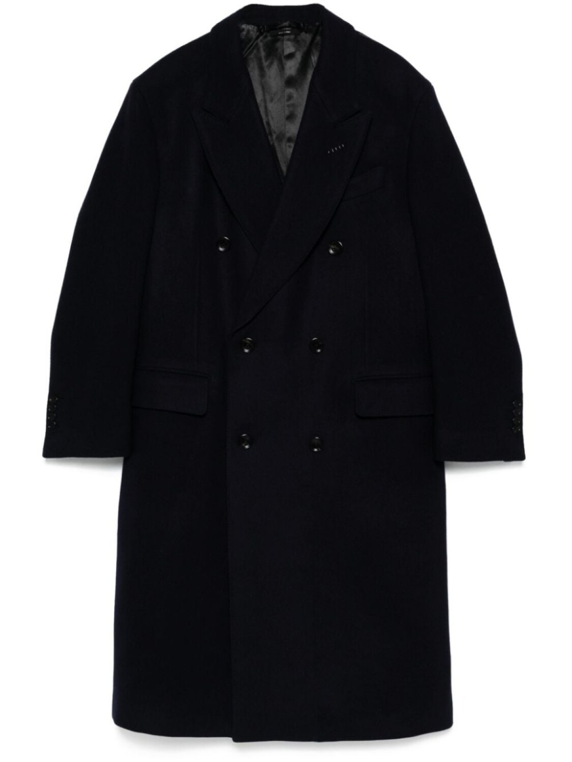 

TOM FORD двубортное шерстяное пальто, синий