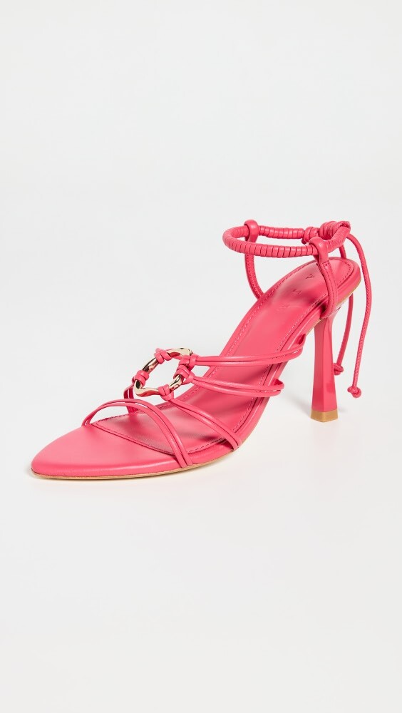 

Сандалии Aje Mirage Leather Strappy Heels