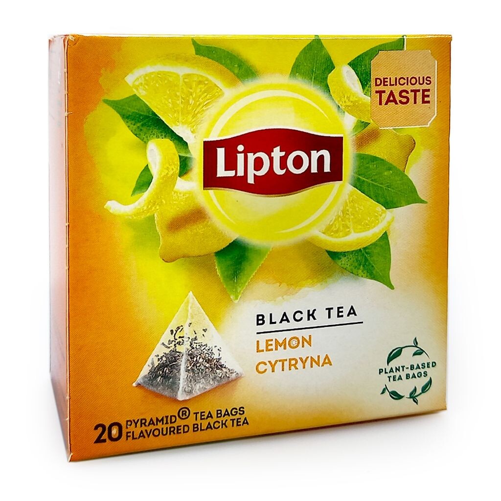 

Черный чай Lipton с лимоном, 20 шт.